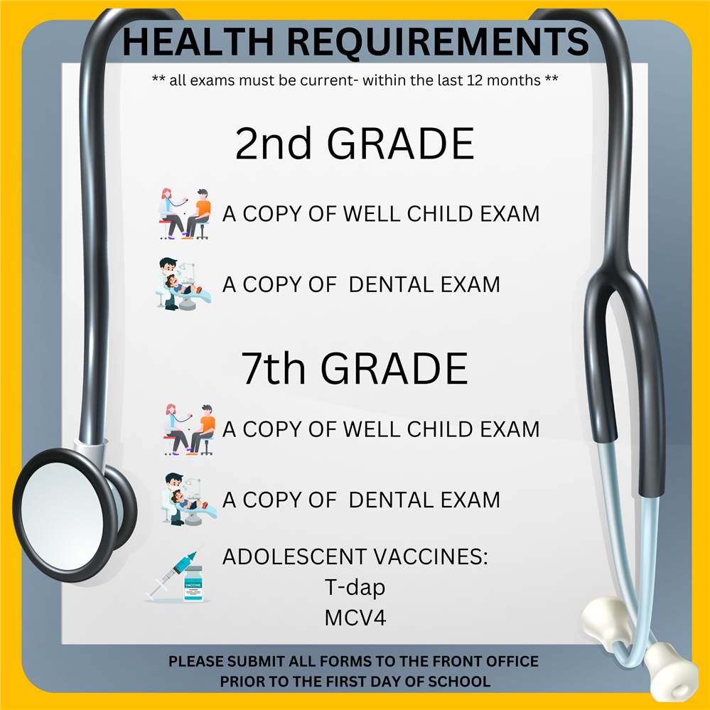 If you have a student going into the 2nd or 7th grade